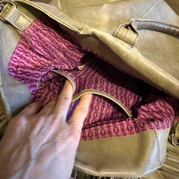 Light Grey Kelsi Dagger Leather Fringe Bag - Picture 13 of 16